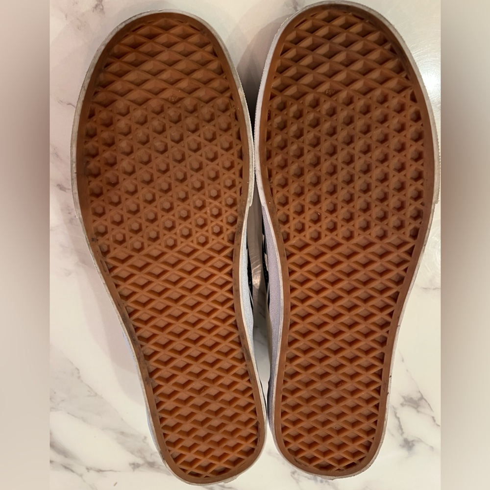 Vans men’s classic slip on shoes black/white men 10.5 women 8.5 - Picture 4 of 5